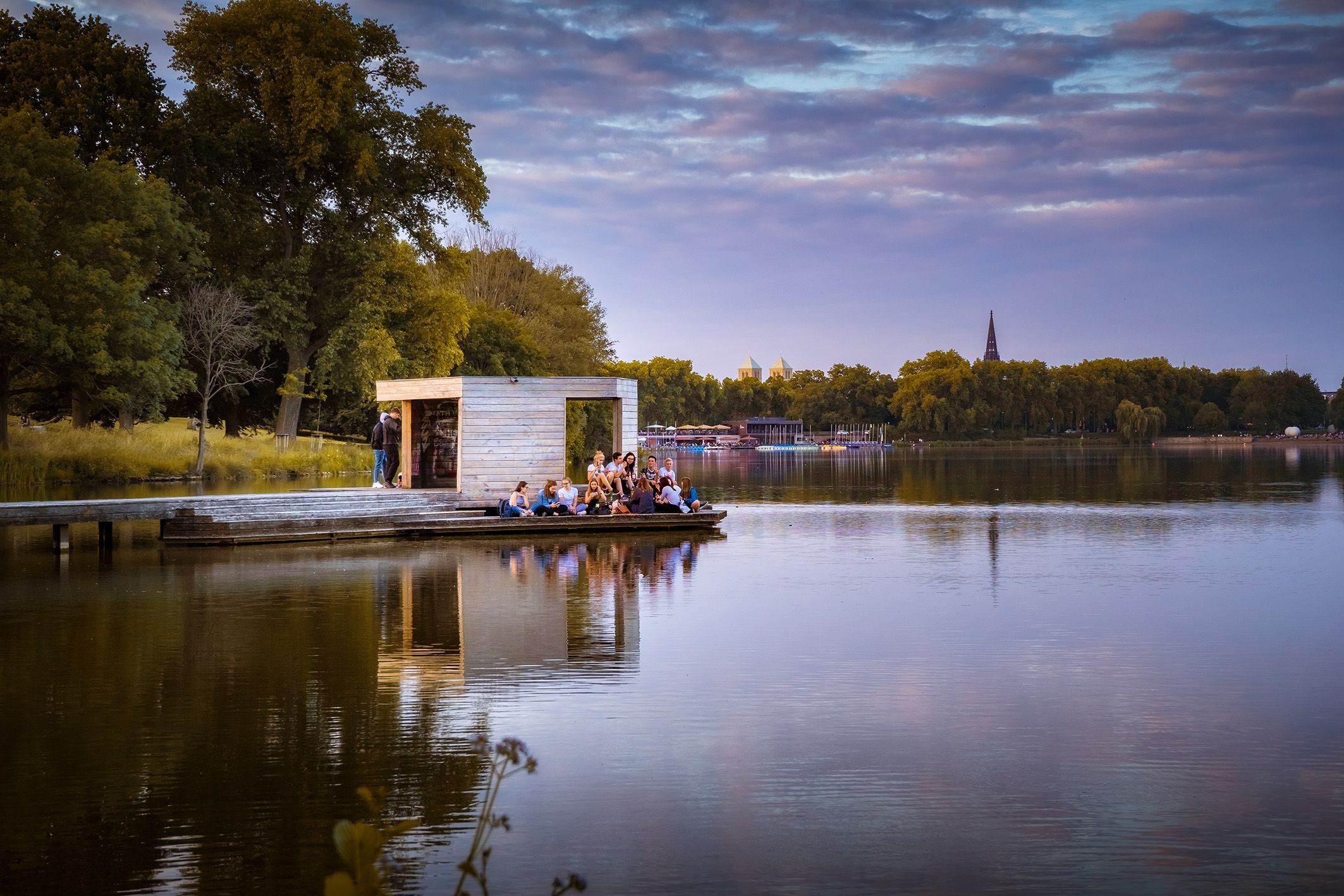 Der Pardo-Steg am Aasee in Münster