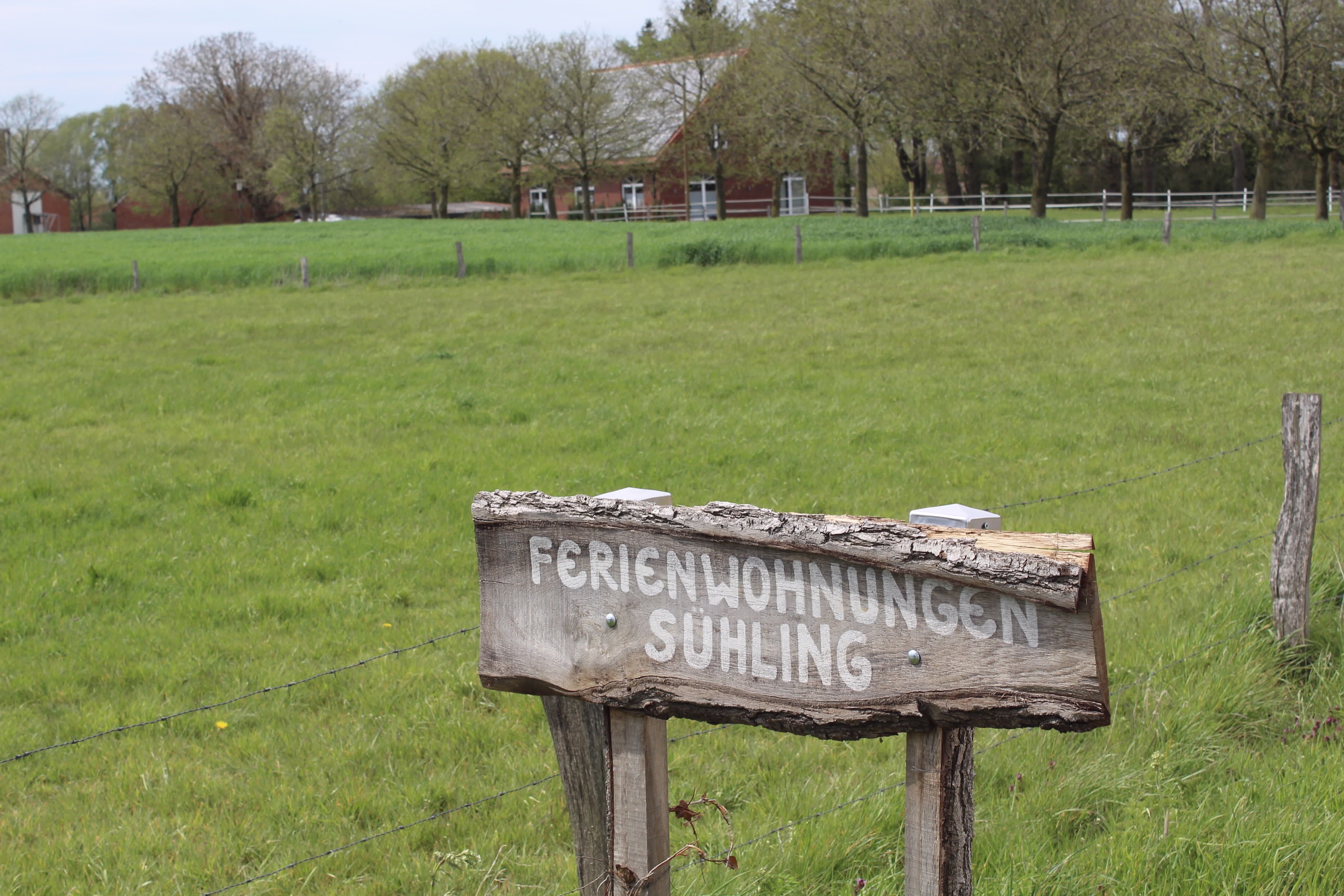 Schild an der Ferienwohnung Kastanienallee