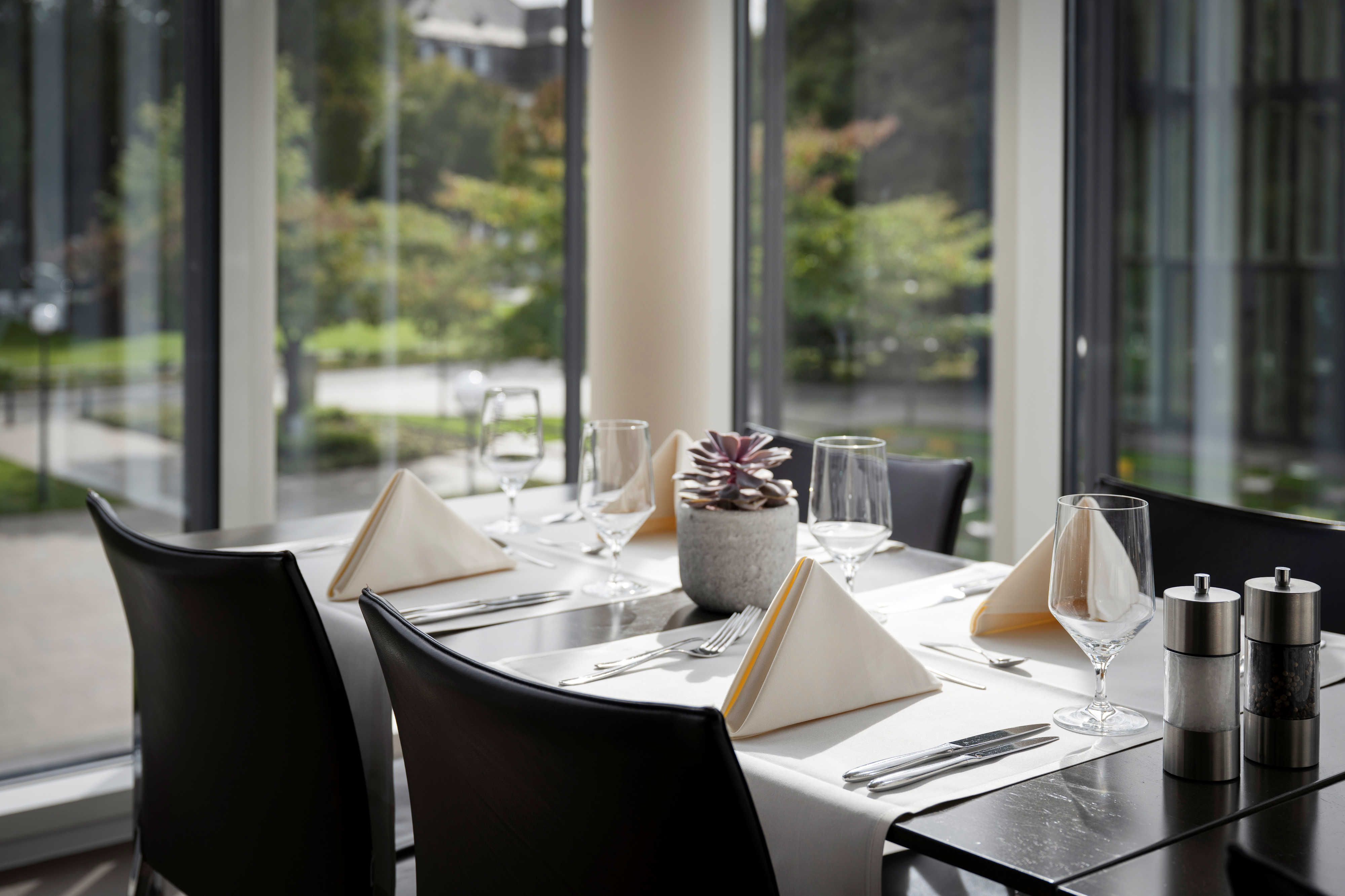 Restaurant mit Blick auf den Campus