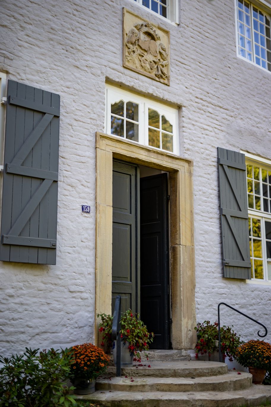 Der Eingang von Haus Esselt, dem Wohnhaus der Familie Pankok