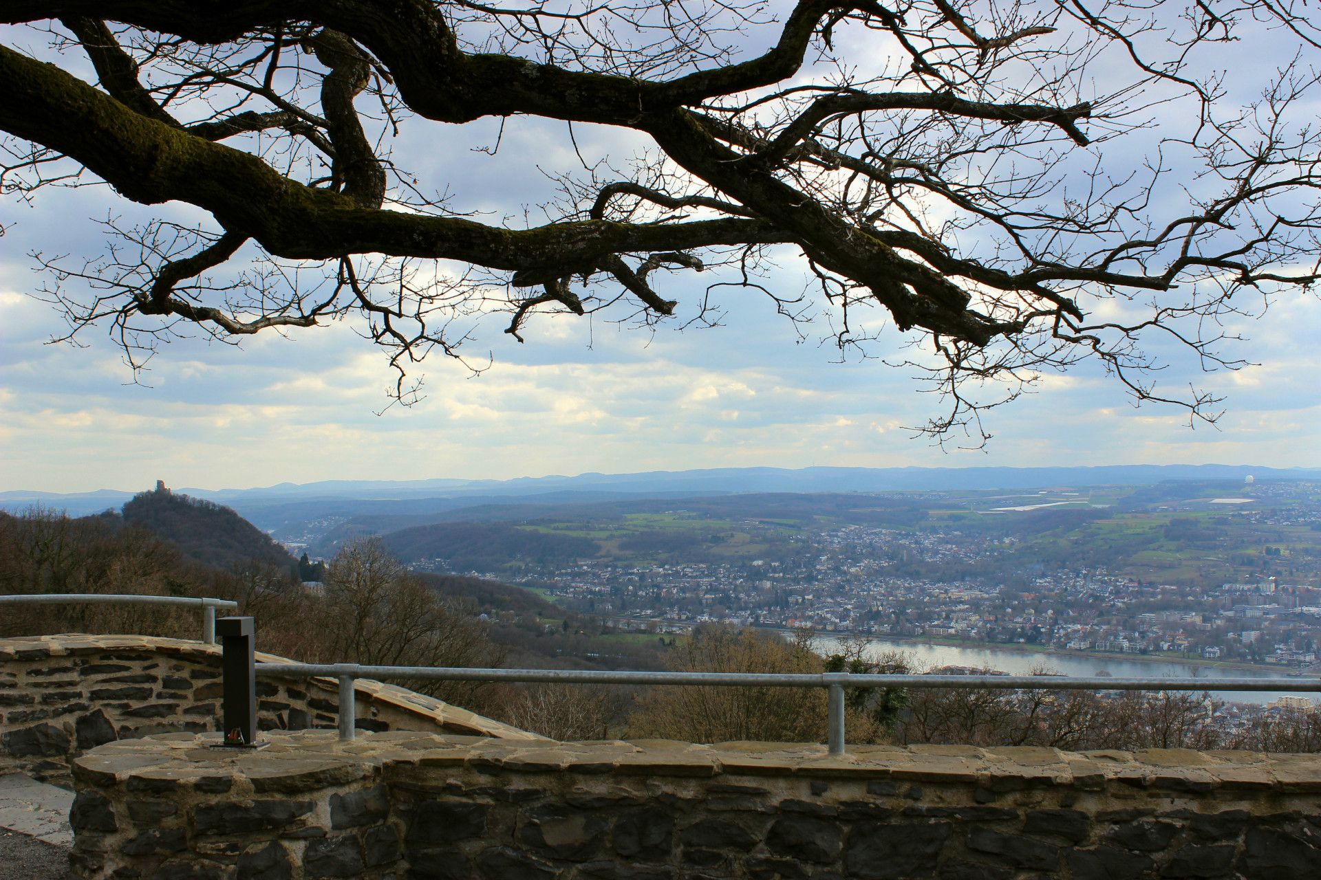 Beethovenwanderweg Petersberg Ausblick