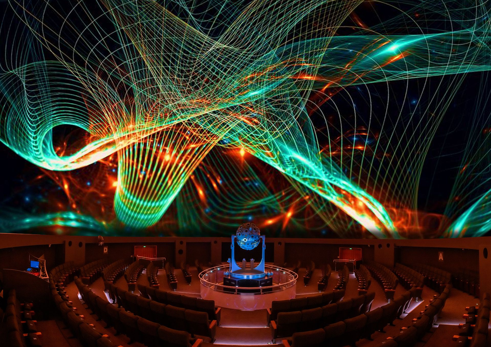 Lasershows sorgen im Zeiss Planetarium Bochum für staunen.