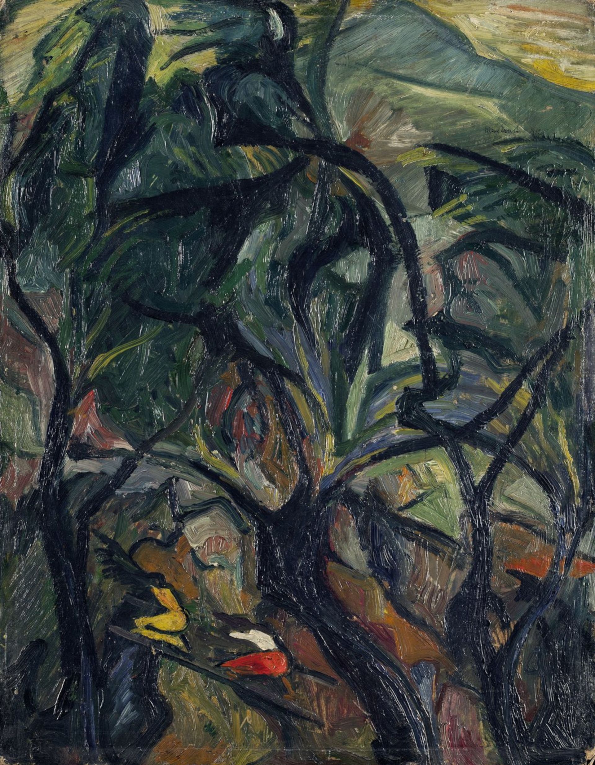 Max Ernst Der Sturm, 1912 Öl auf Pappe, 51,5 × 39,5 cm Museum Ludwig Köln | Überweisung Sammlung Kasimir Hagen aus der Stadtteilbibliothek Chorweiler Foto: Historisches Archiv der Stadt Köln mit Rheinischem Bildarchiv