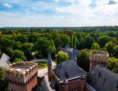 Blick vom Schloss Moyland über die Wälder, © Tourismus NRW e.V.
