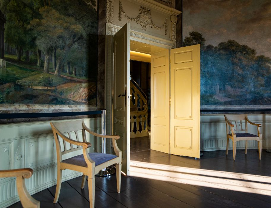 Vom aufwändigen Lebensstil der Fabrikantenfamilie Brügelmann zeugt das prachtvolle Herrenhaus Cromford