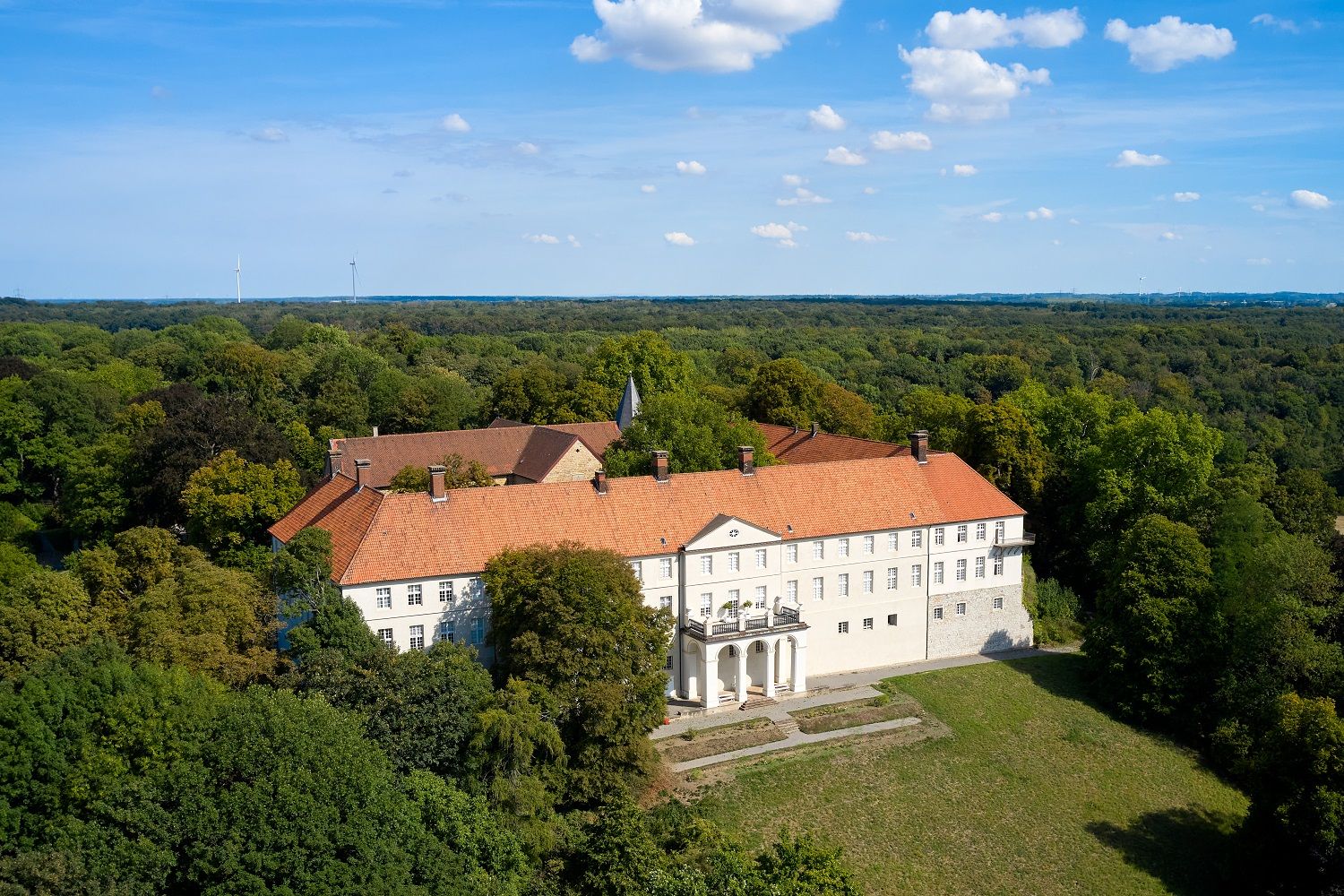 Schloss Cappenberg Luftaufnahme