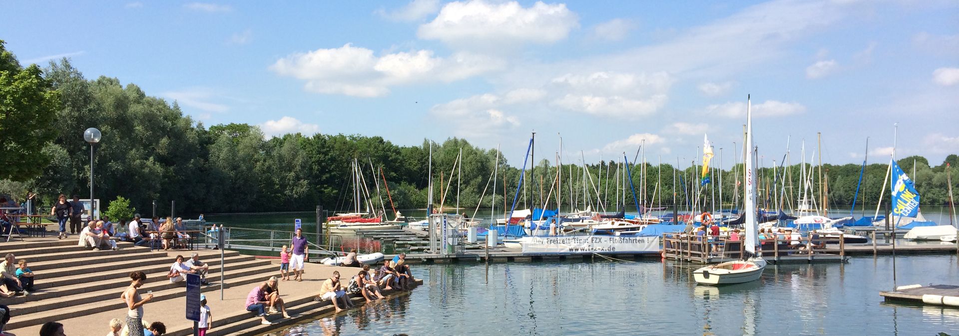 Blick auf den Hafen Vynen, Seeseite