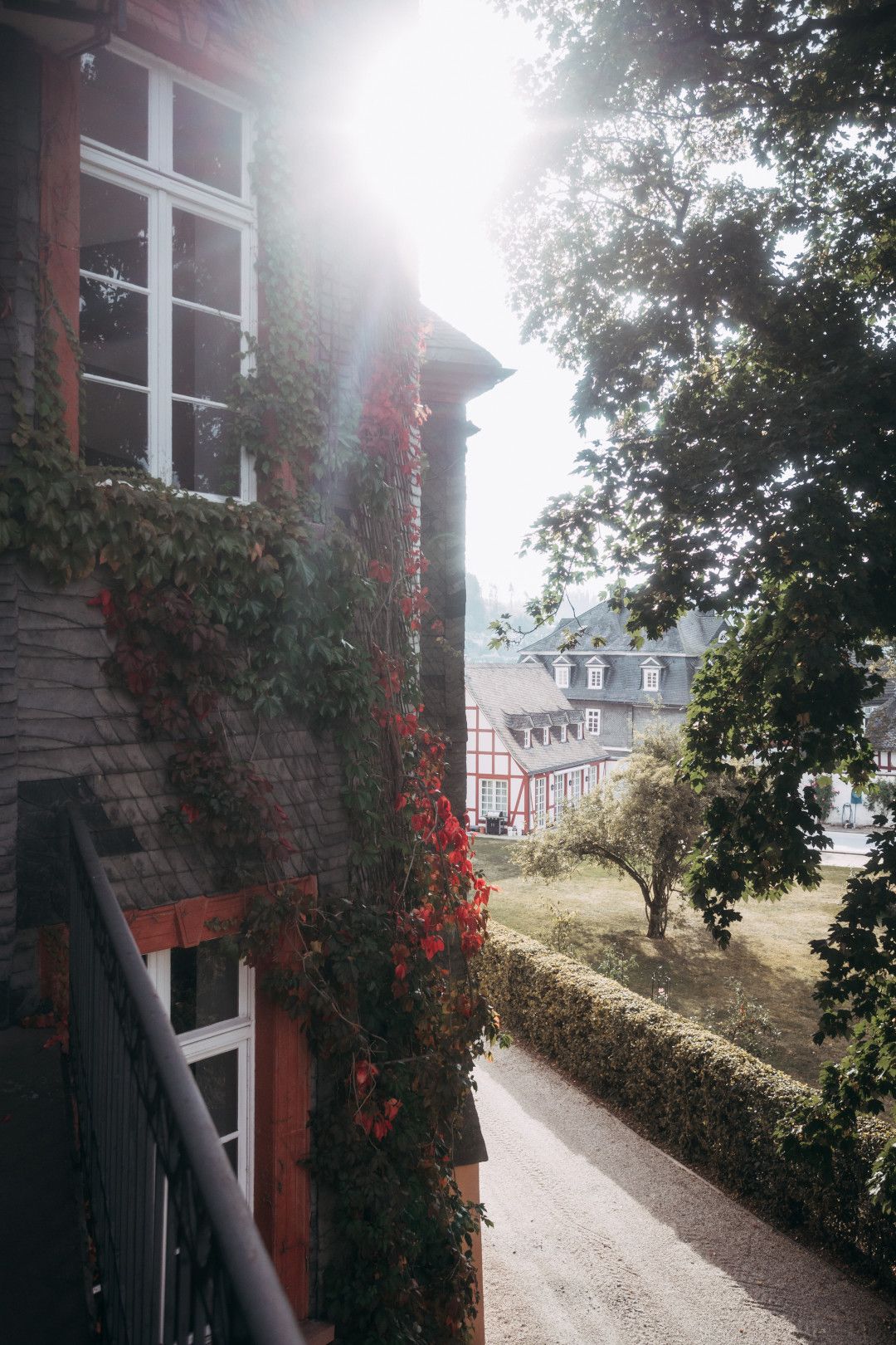 Schieferhauswand am Schloss Berleburg