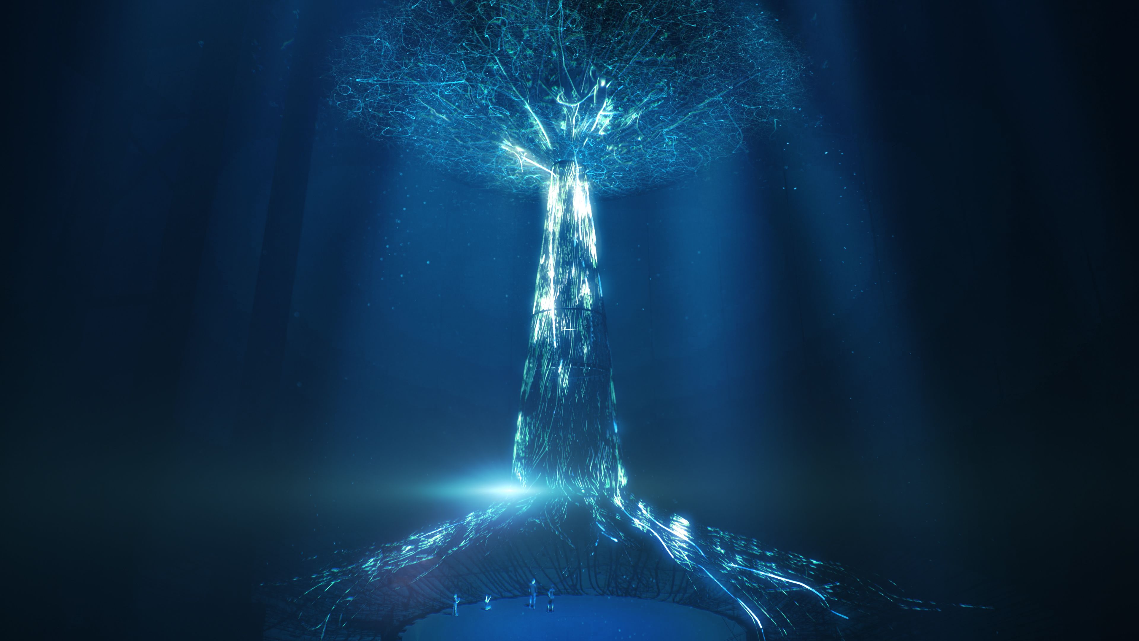 Die Kunstinstallation "Der Baum" fasziniert Gäste im Gasometer Oberhausen ab März 2026