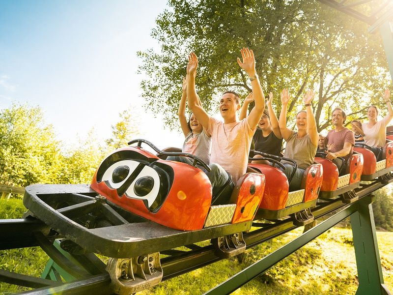 Achterbahn im Fort Fun Abenteuerland