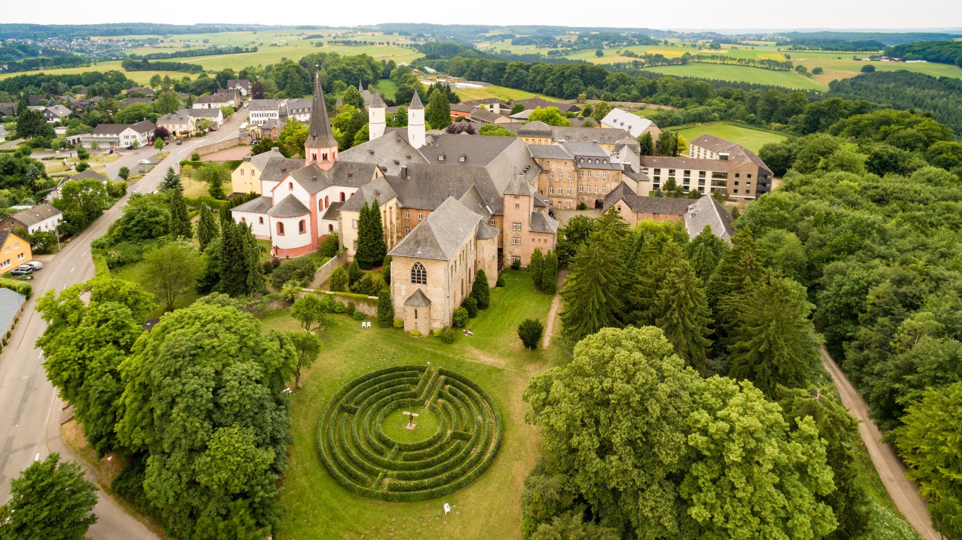 Kloster Steinfeld von oben