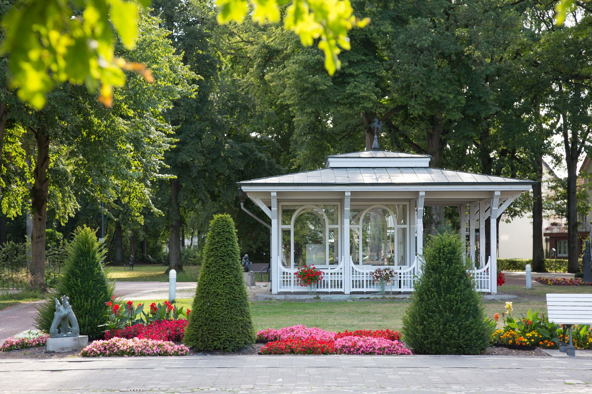 Der Kurpark in Bad Waldliesborn ist eine Oase der Ruhe und Entspannung
