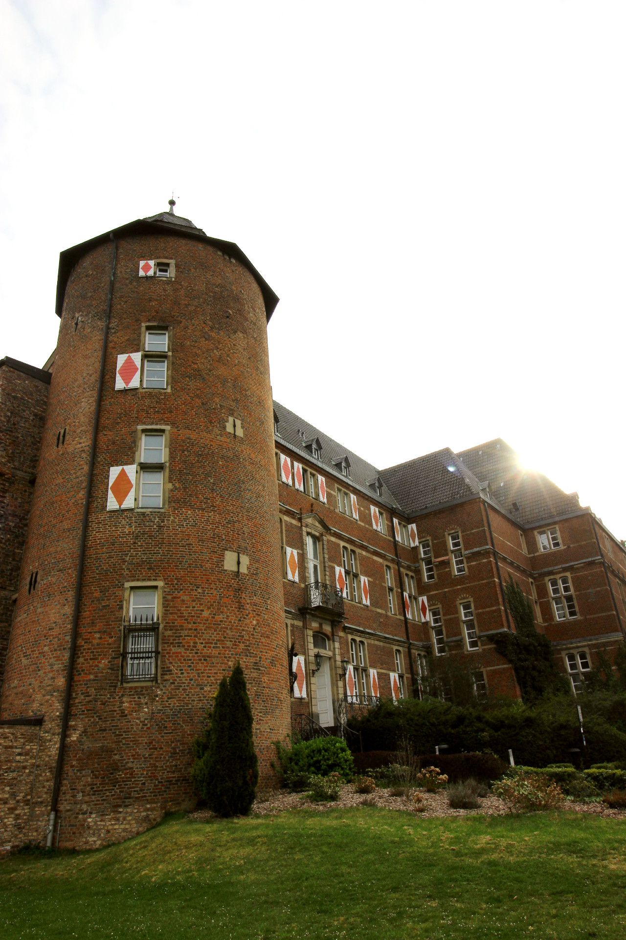 Blick auf Schloss Bedburg