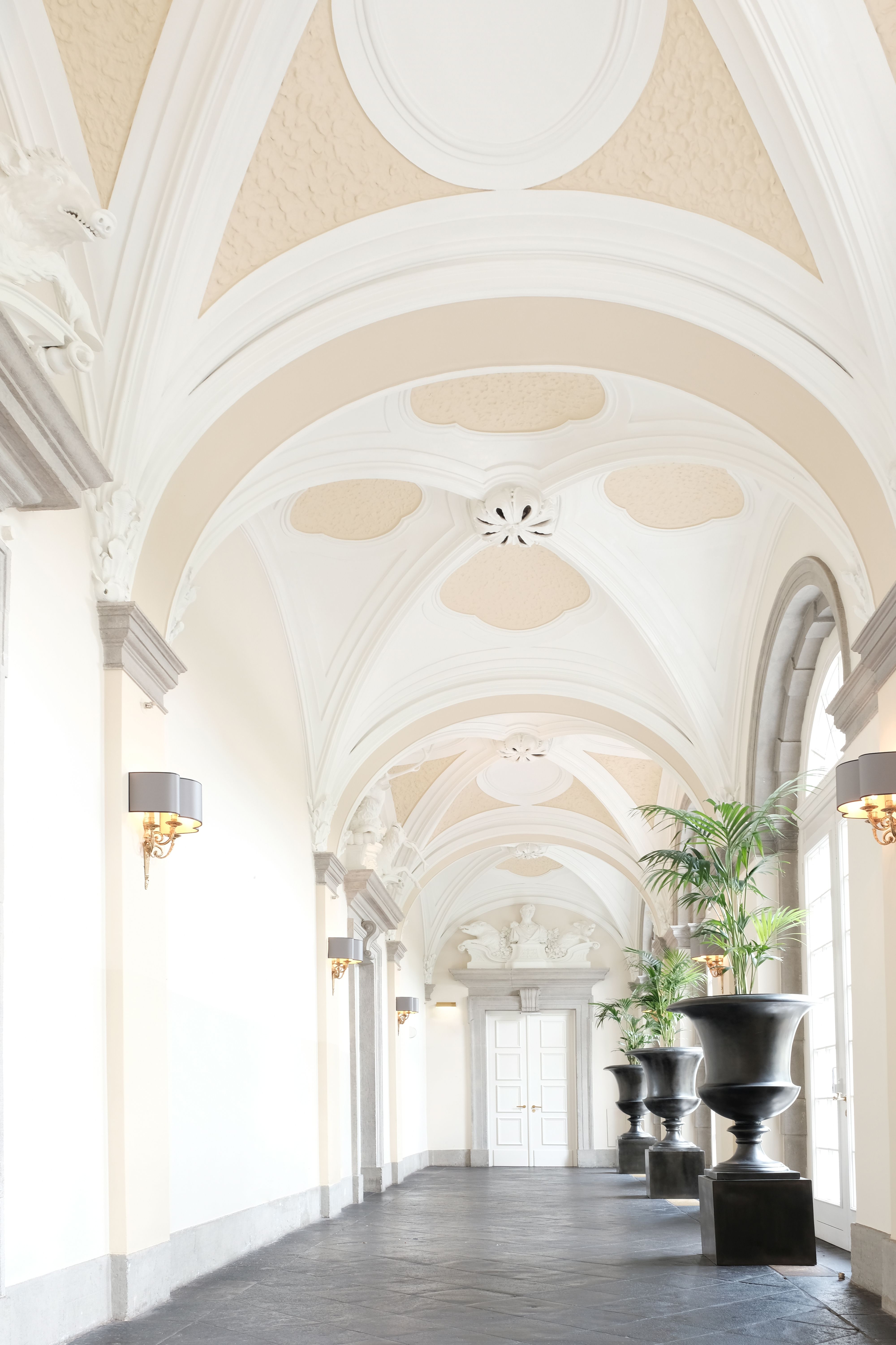 Der Arkadengang im Grandhotel Schloss Bensberg