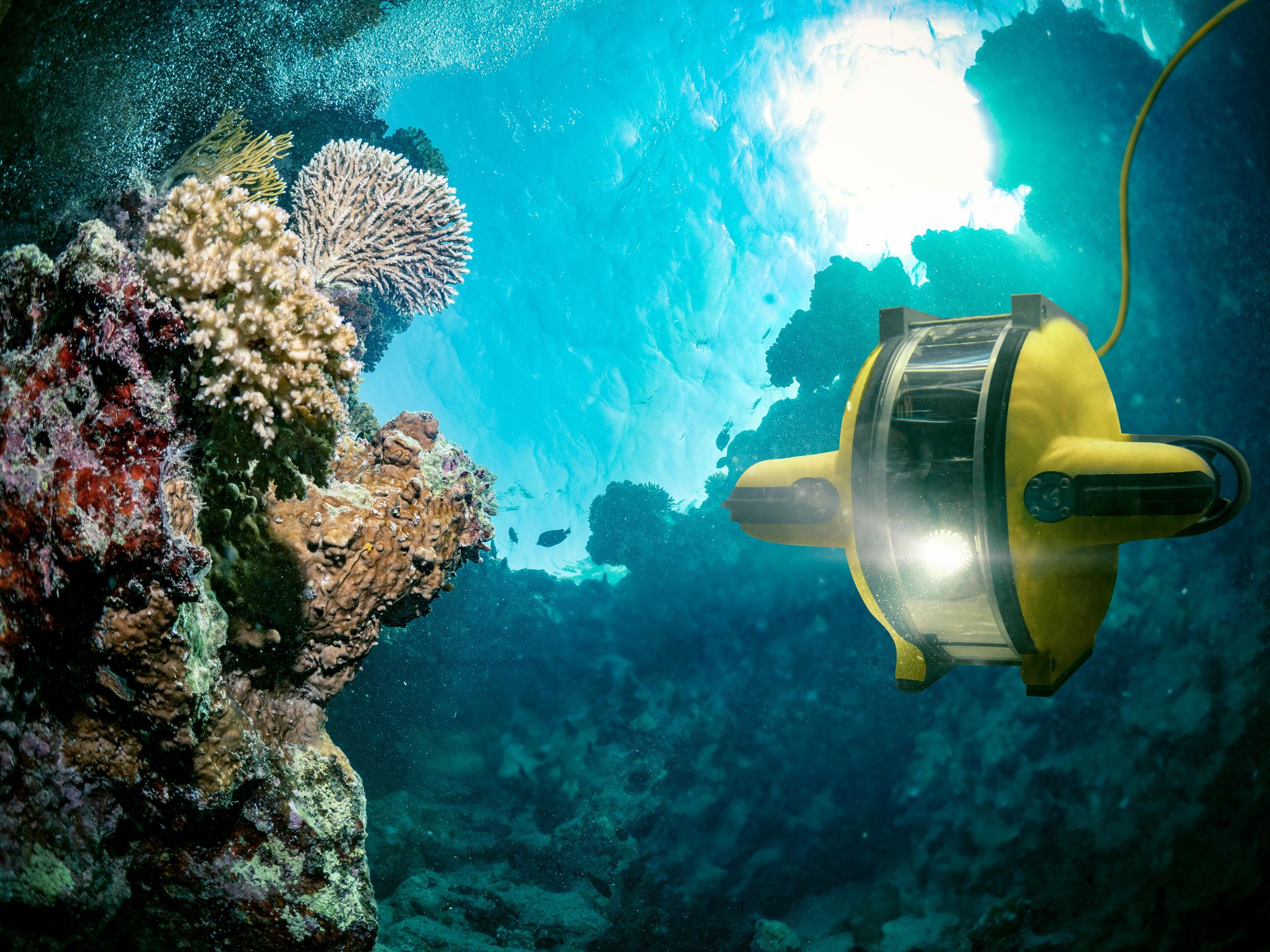 Unterwasserroboter erforscht die Tiefsee