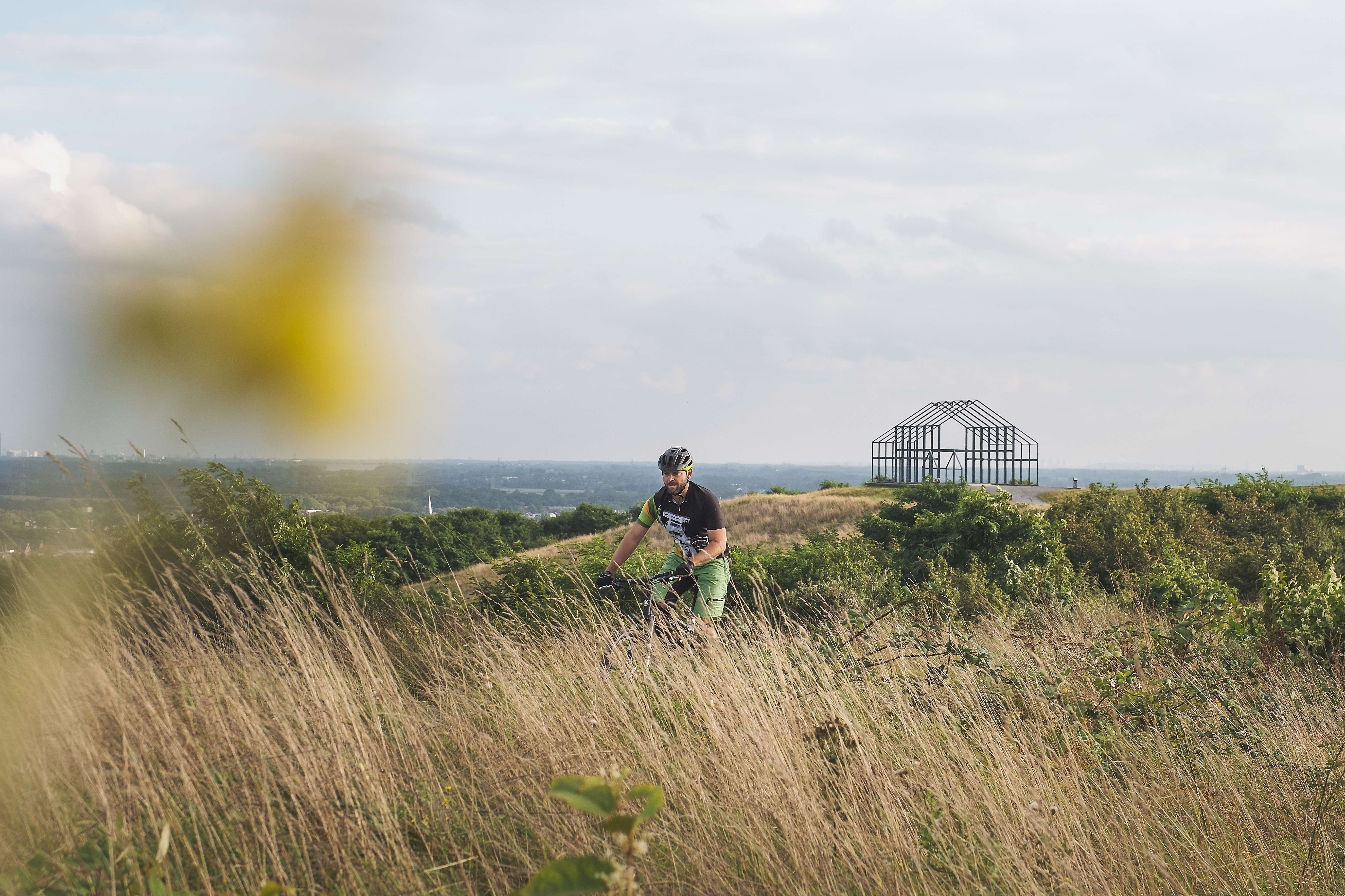 Mountainbiker im Ruhrgebiet