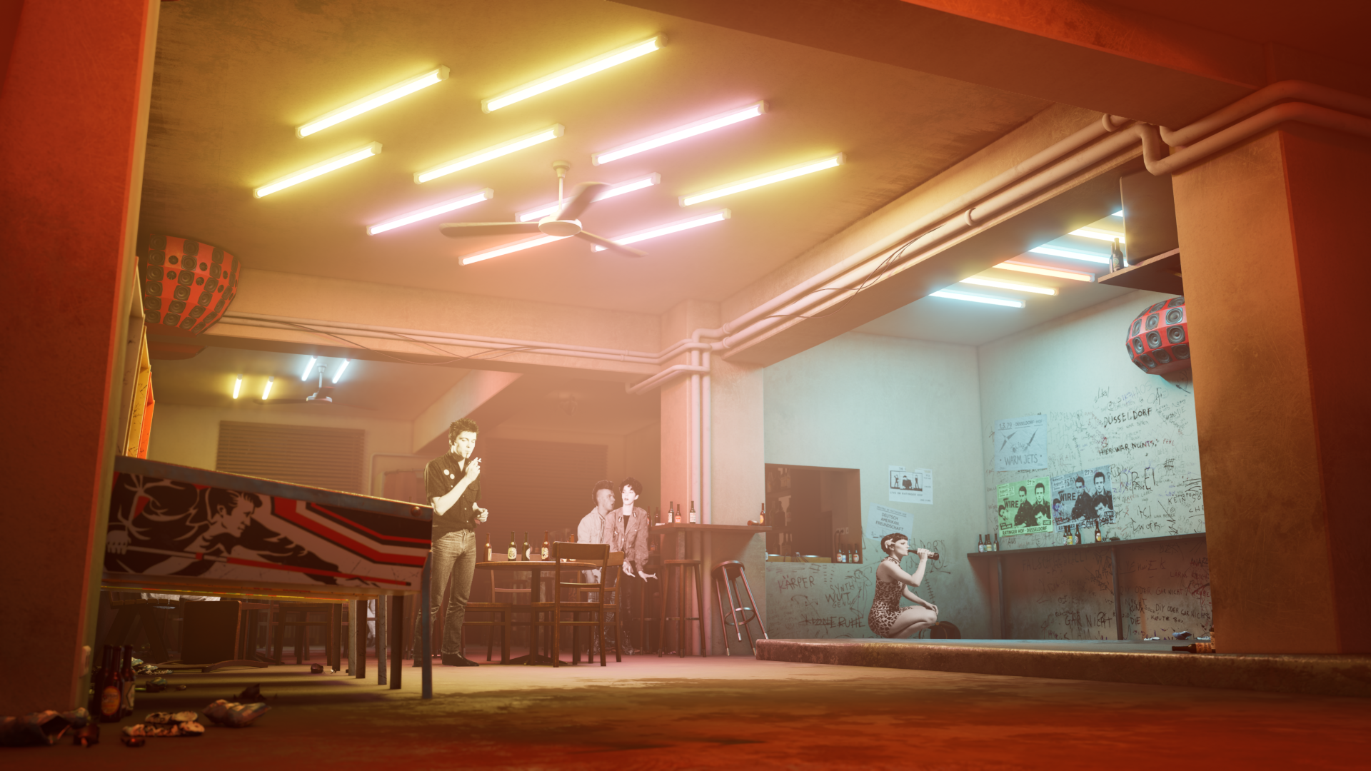 Per Virtual-Reality-Experience können Besuchende direkt in die Atmosphäre der Punk-Ära eintauchen