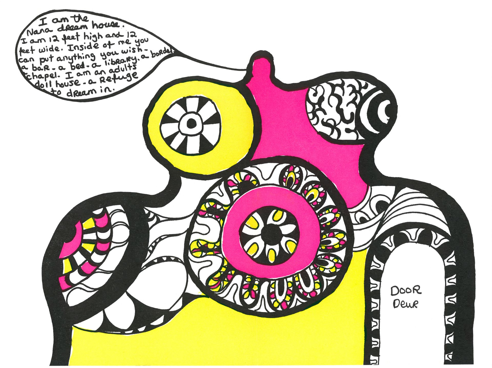 Niki de Saint Phalle, I am the Nana Dream House, 1967, Druck