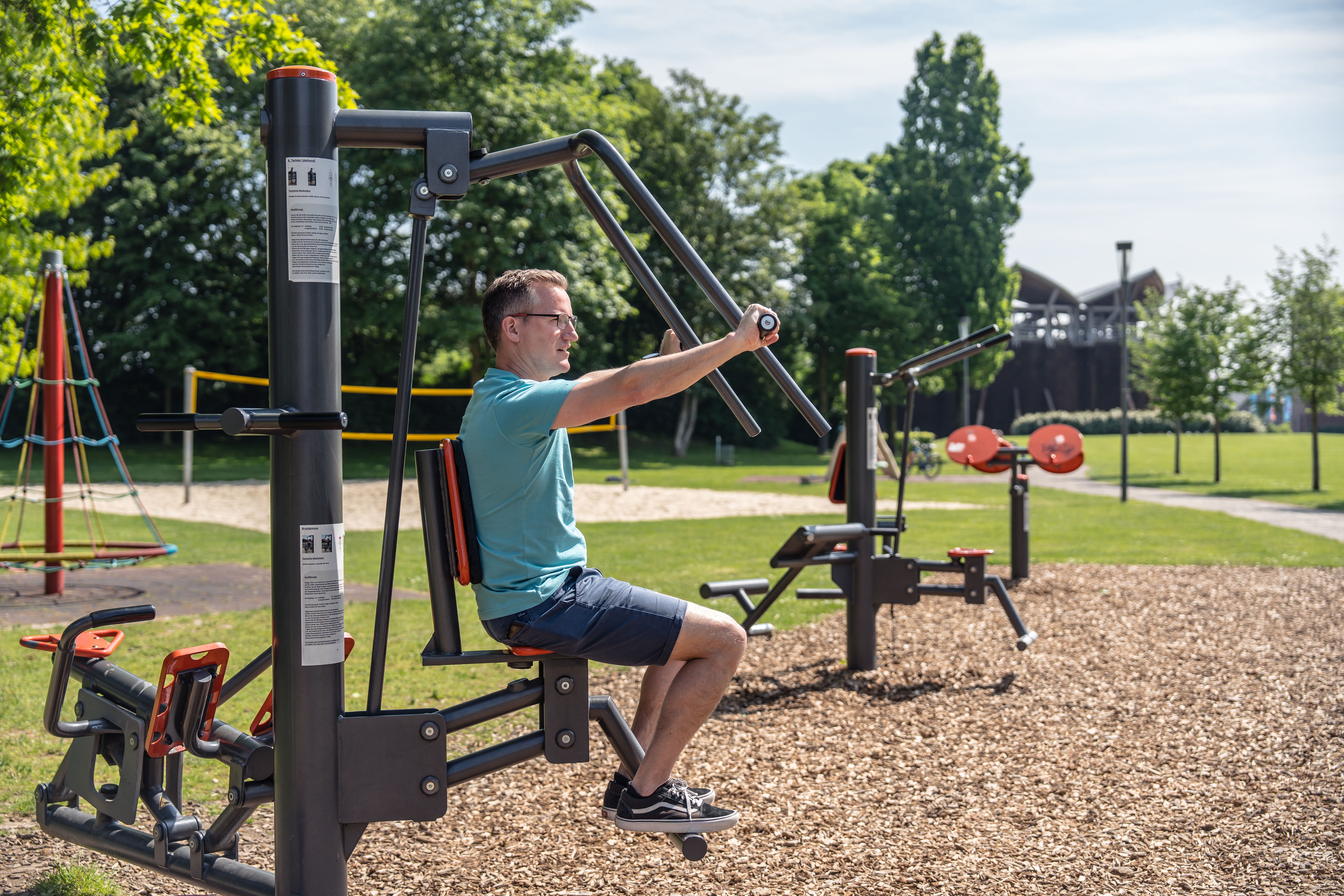 Fitnessgeräte im Solegarten