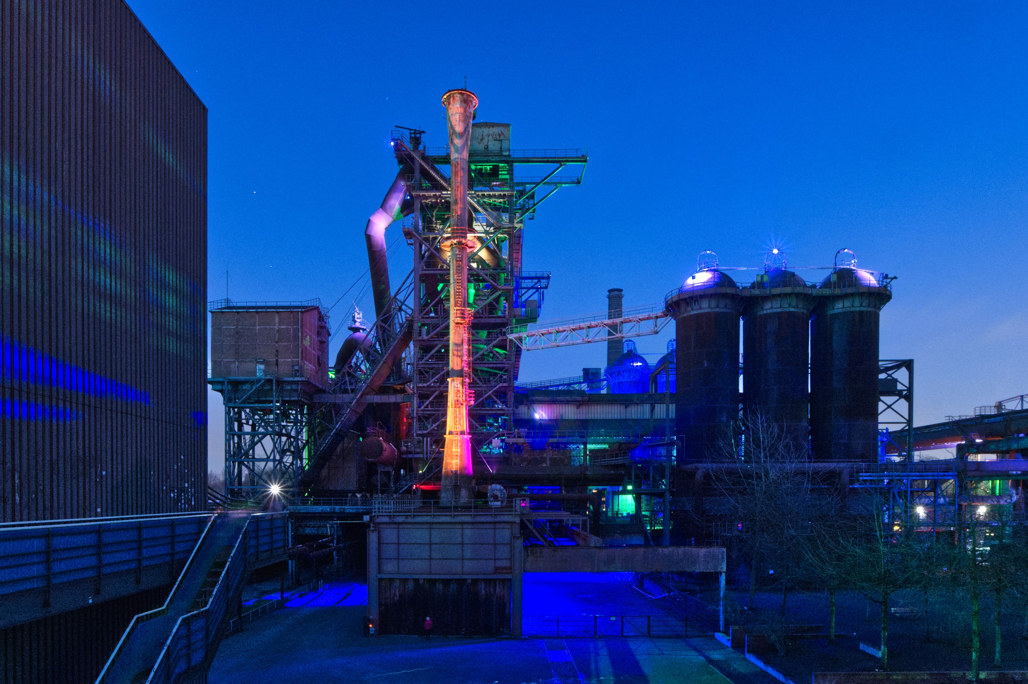 Landschaftspark Duisburg-Nord Lichtinstallation Hochofen 2, Duisburg
