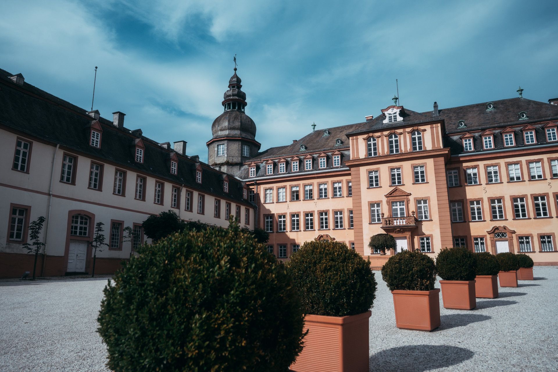 Der Innenhof von Schloss Berleburg in Siegen-Wittgenstein