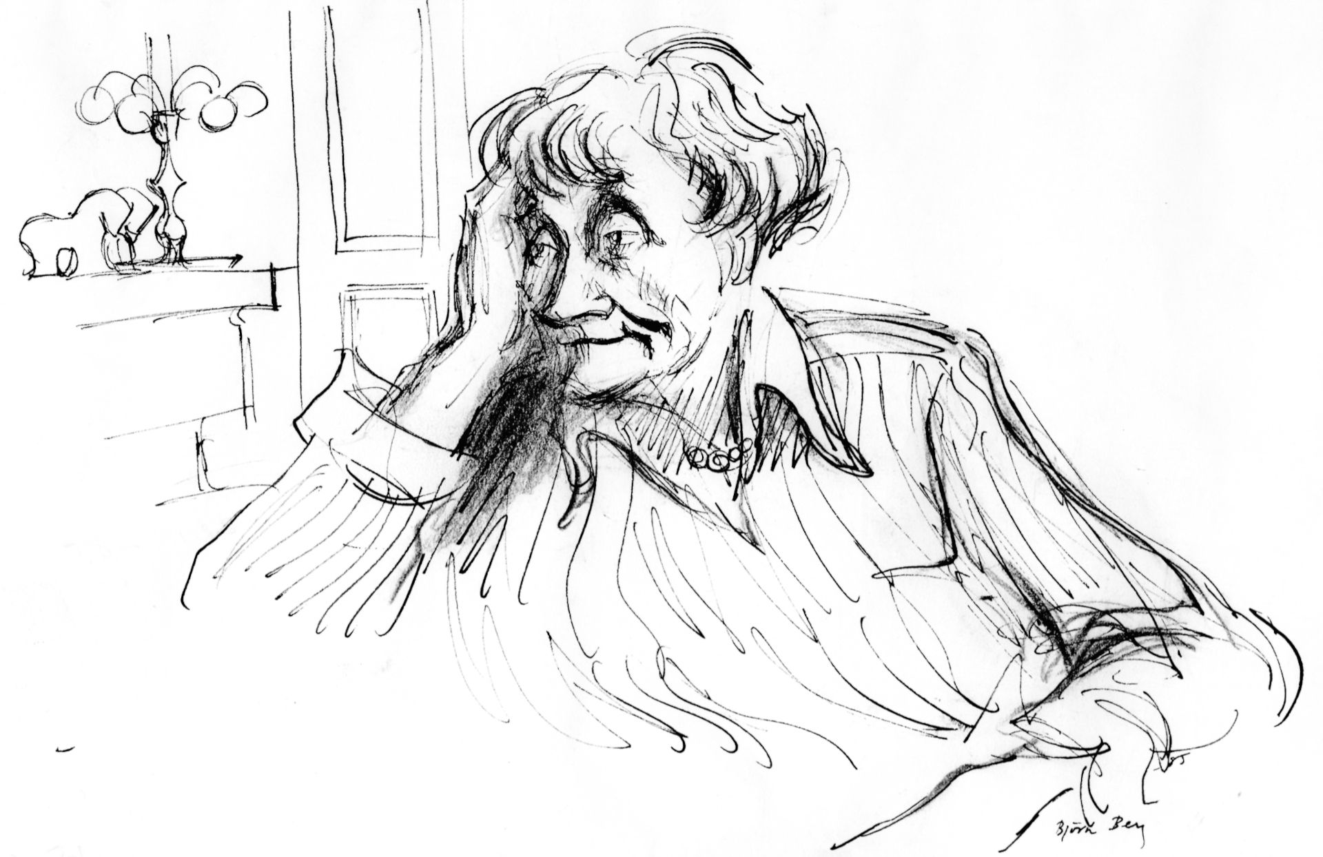 Björn Berg, Porträt Astrid Lindgren, 1985