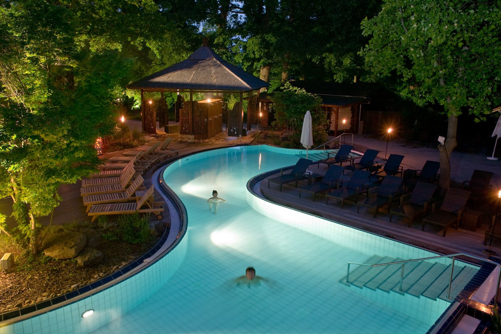 Saunalandschaft, Bali Therme