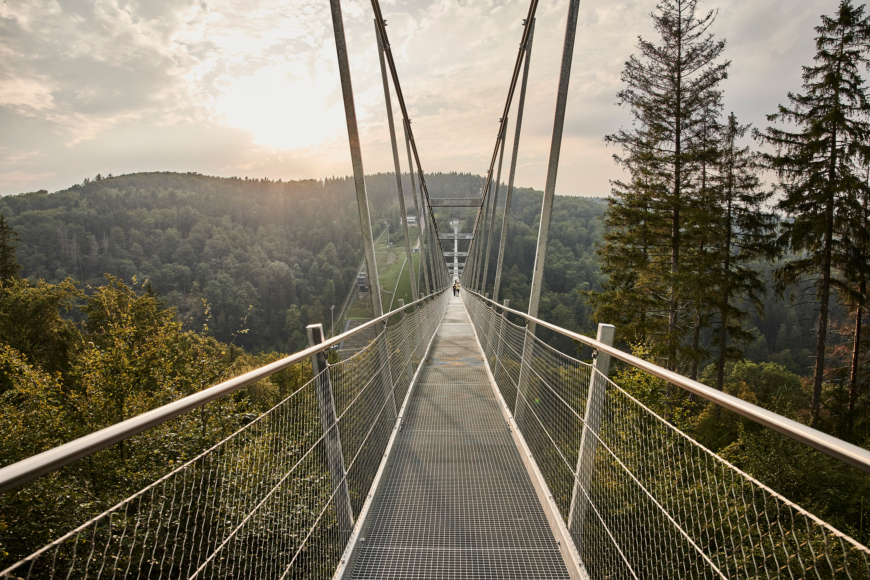 Skywalk Willingen im Gegenlicht