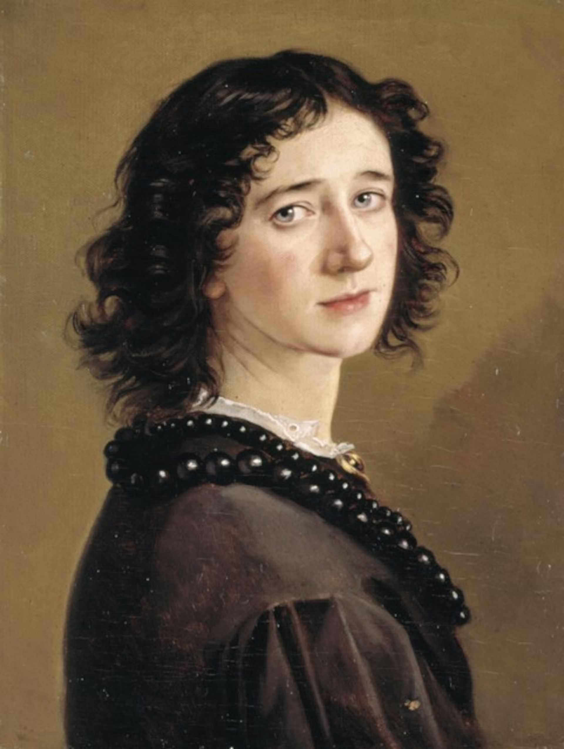 Mathilde Dietrichson, Selbstporträt, 1865, Öl auf Leinwand, 49,6x37,2 cm, Oslo Museum