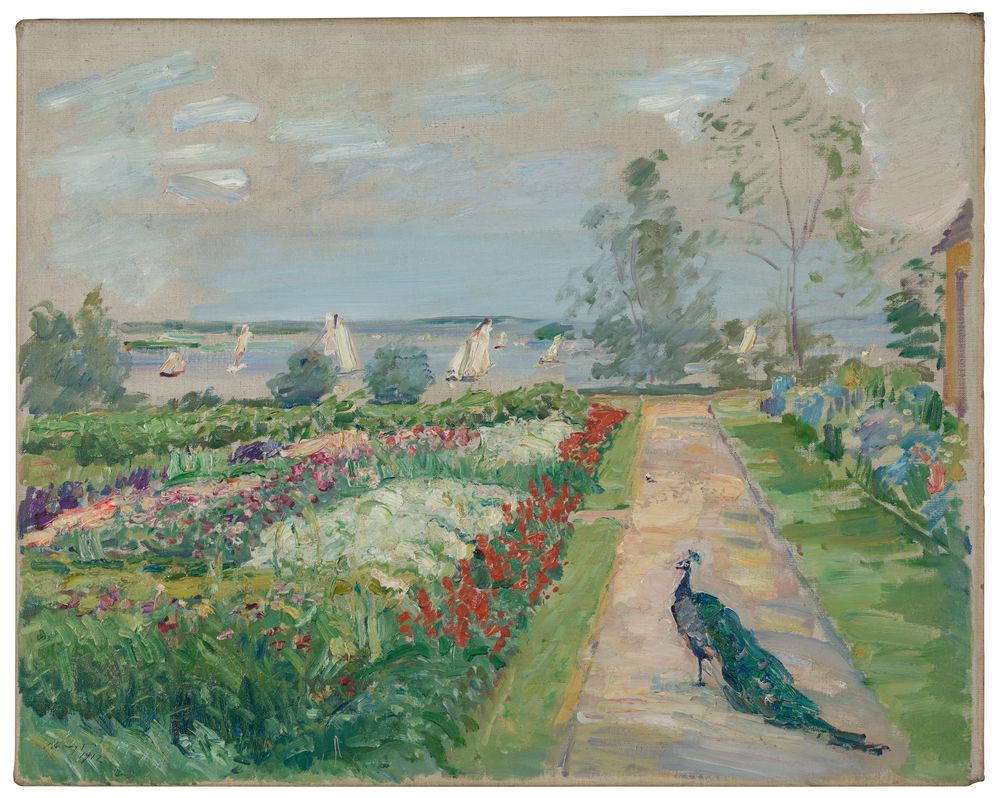 Max Slevogt, Blumengarten I in Neu-Cladow, 1912, LWL-Museum für Kunst und Kultur, Leihgabe der Gesellschaft zur Förderung der Westfälischen Kulturarbeit e. V.