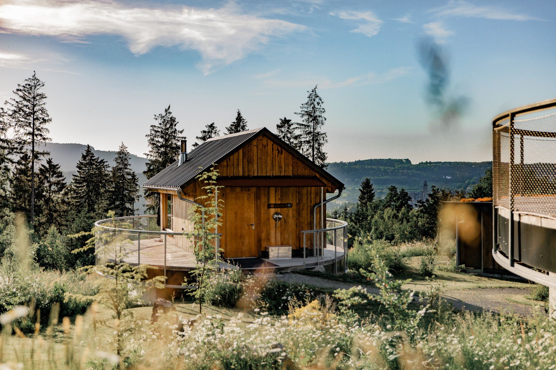 Eine Hütte im Bergdorf Liebesgrün im Sauerland