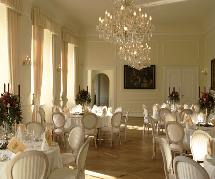 Das Schloss Dyck bietet einen Festsaal für Tagungen an, © Schloss-Dyck