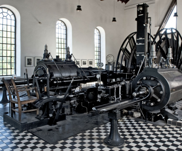 Sie hat die Kohlenförderung einst möglich gemacht: die Dampfmaschine auf Zeche Nachtigall, die sich noch regelmäßig in Bewegung setzt, © LWL-Industriemuseum / Annette Hudemann