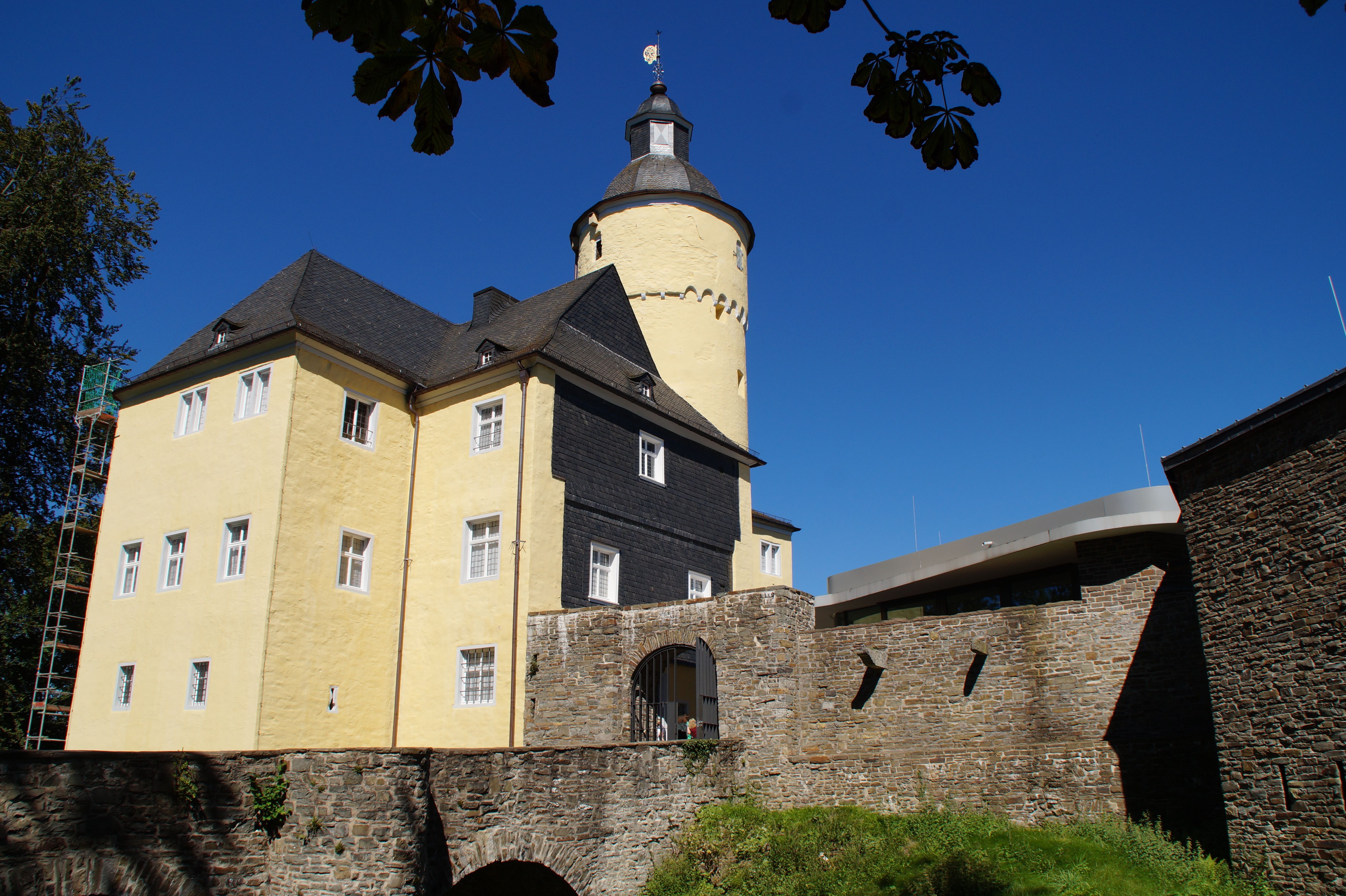 Das Schloss Homburg in der Rückansicht
