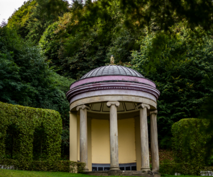 Der Ceres-Tempel in den weitläufigen Gartenanlagen des ehemaligen Kurbades Kleve, © Tourismus NRW e.V.
