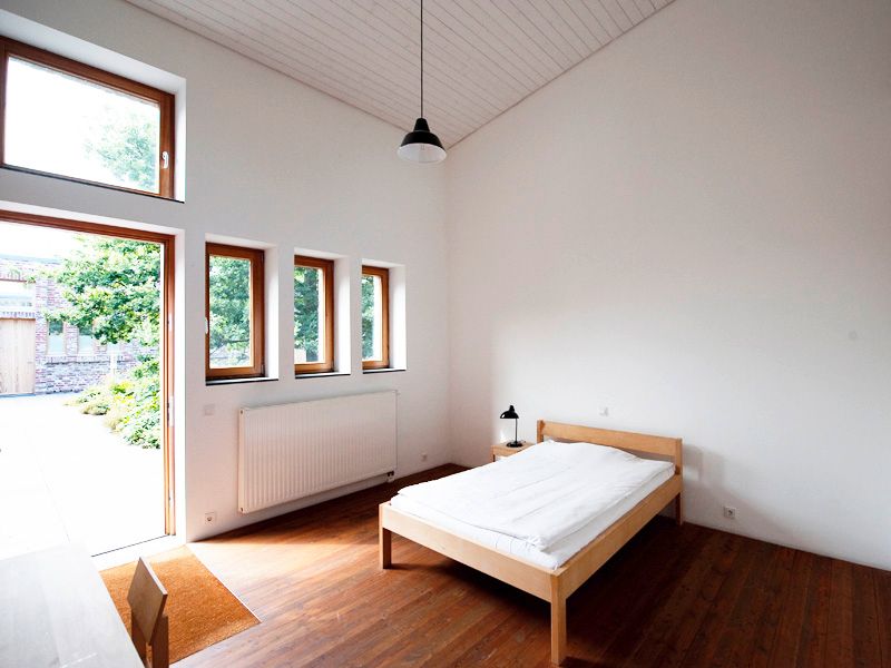 Ein Gästezimmer im Gästehaus Kloster