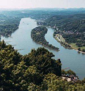Blick auf den Rhein vom Beethovenwanderweg bei Bonn, © Johannes Höhn