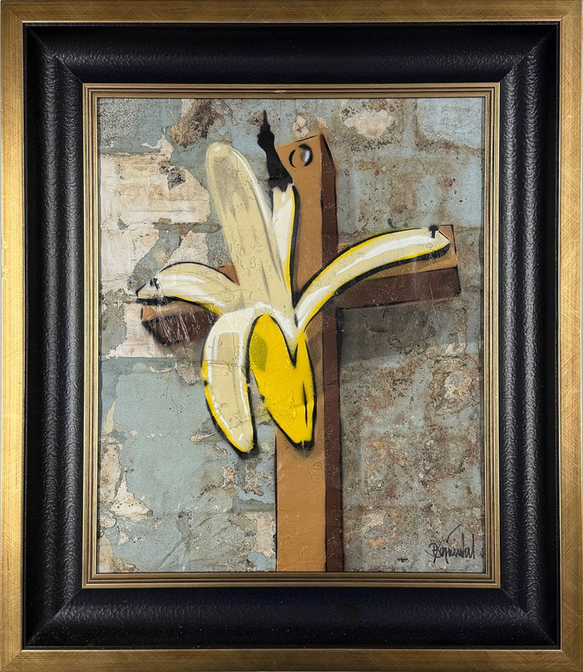 Kunst als Religion, 2025, Spraylack auf Plakatwand, 51,5 x 42 cm, WVZ-Nr. 3069