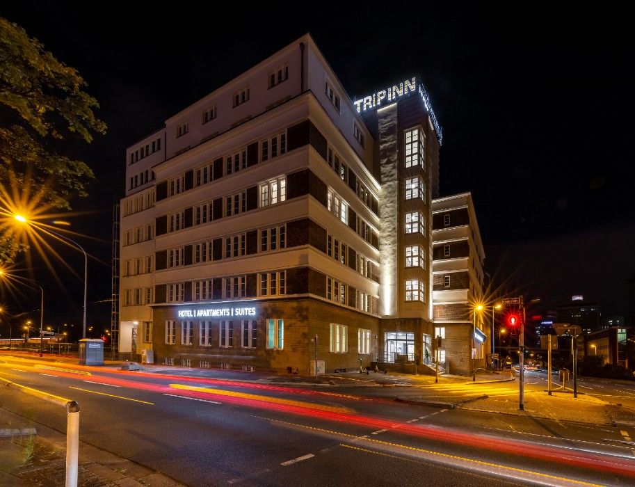 Trip Inn Essen Hotelansicht bei Nacht