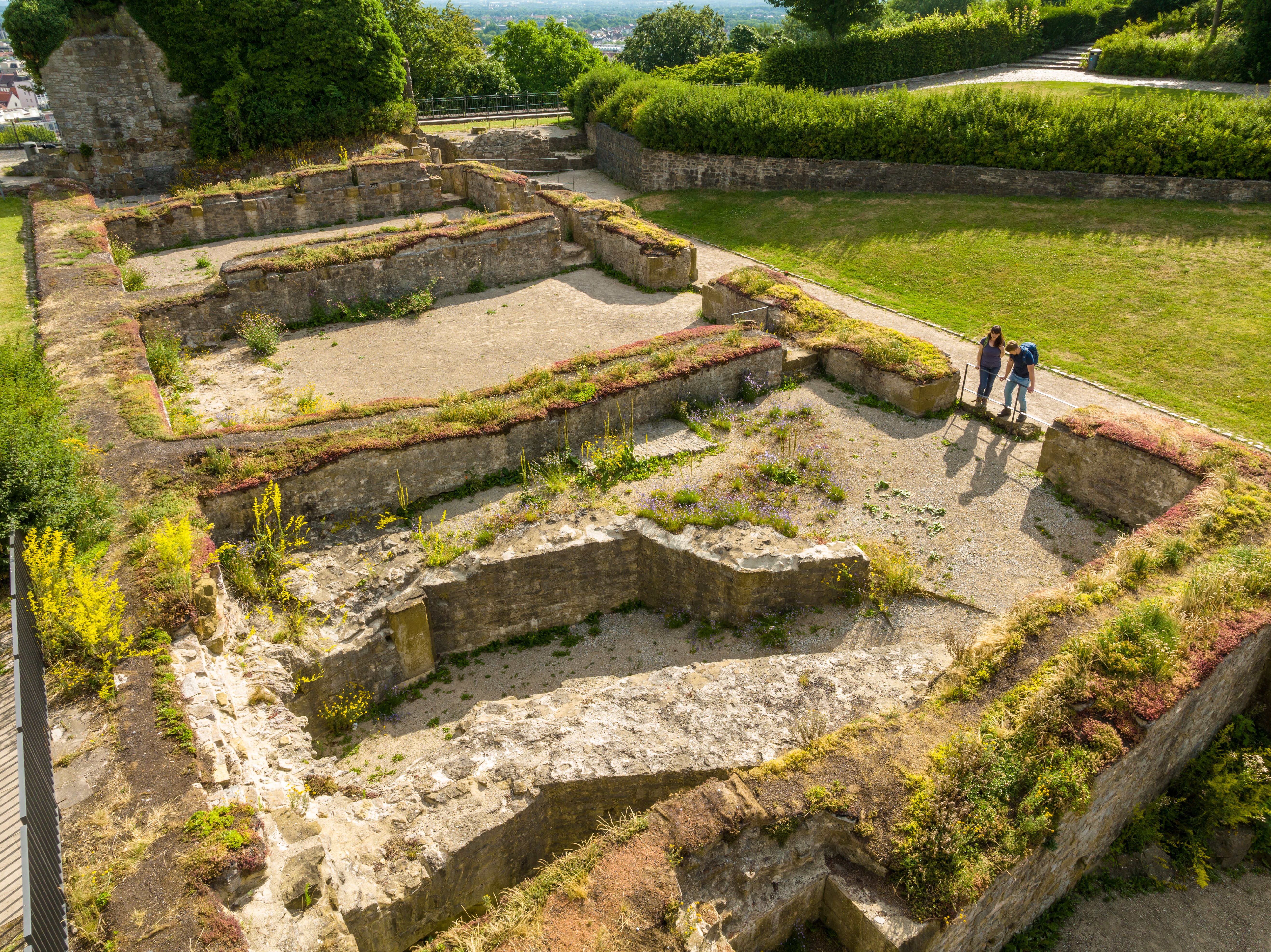 Ausgrabungen an der Sparrenburg Teutoburger Wald in Bielefeld