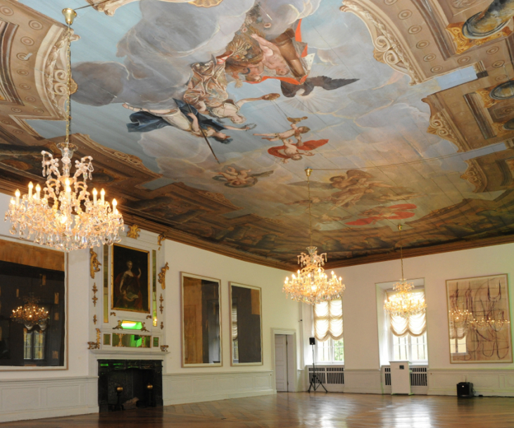 Das Schloss Dyck bietet seinen historischen Saal für Tagungen an., © Schloss-Dyck