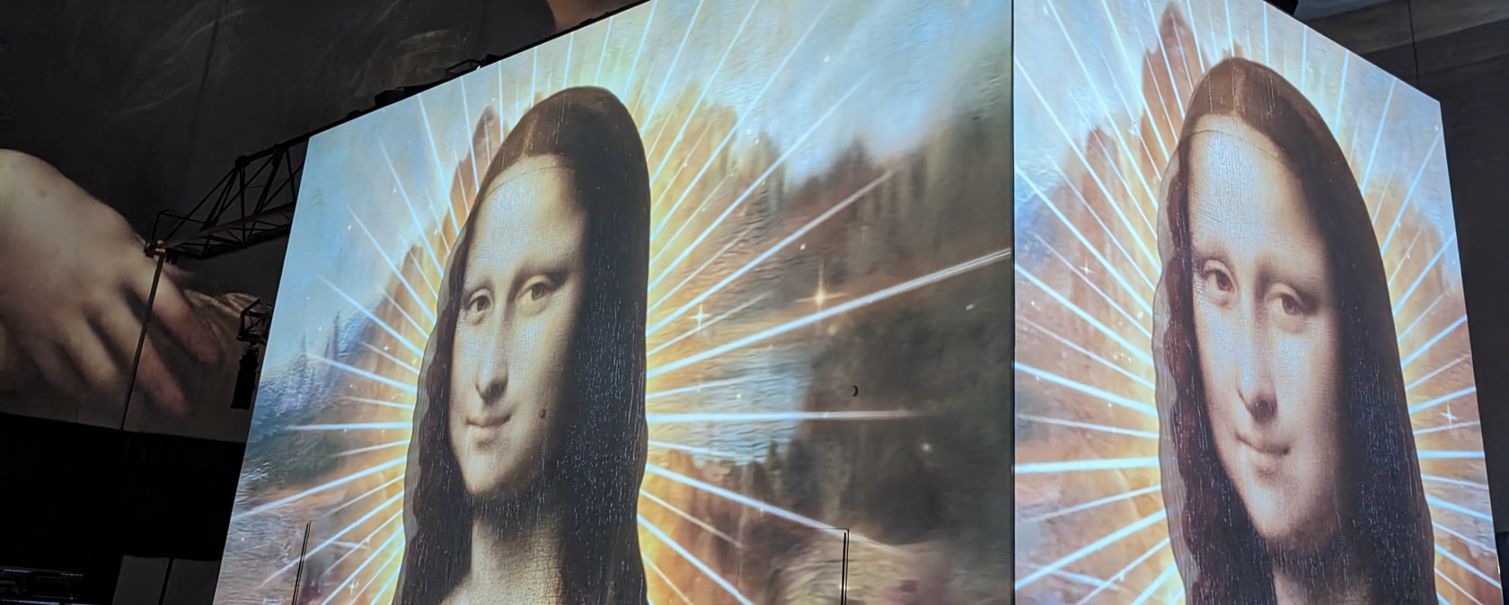 Die Mona Lisa ist Da Vincis bekanntestes Werk. Sie erscheint Gästen in der immersiven Show, © Tourismus NRW e.V.