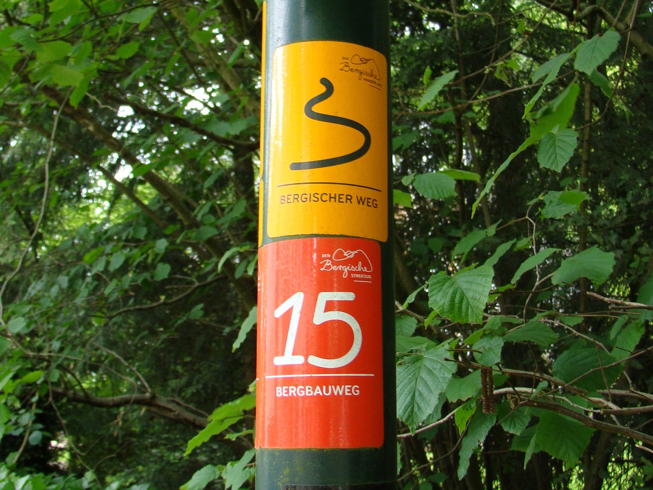 Markierungszeichen Bergbauweg