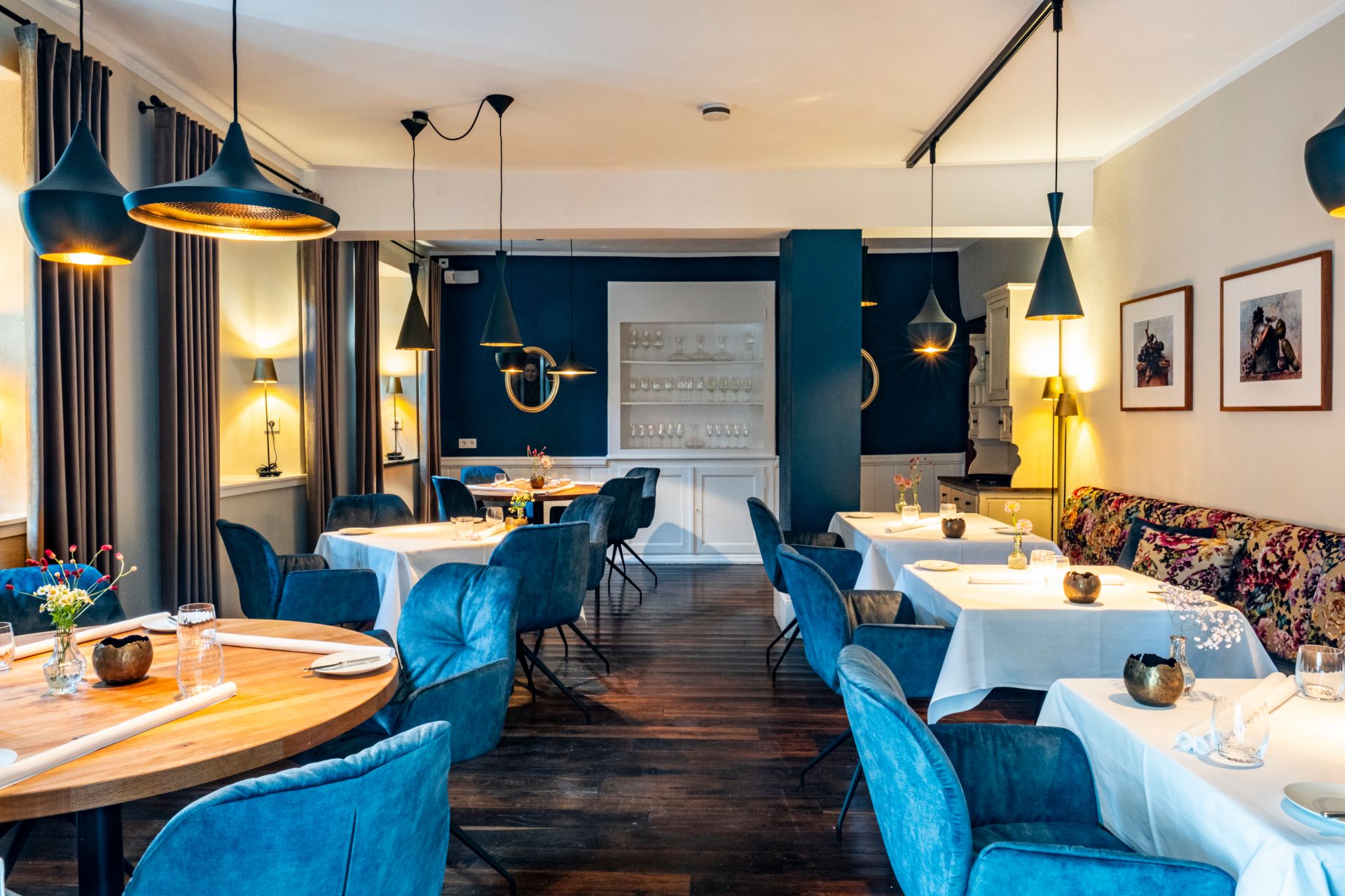 Das Gourmet Restaurant "Bembergs Häuschen auf Burg Flamersheim bietet kulinarischen Kreation im stilvollen Ambiente