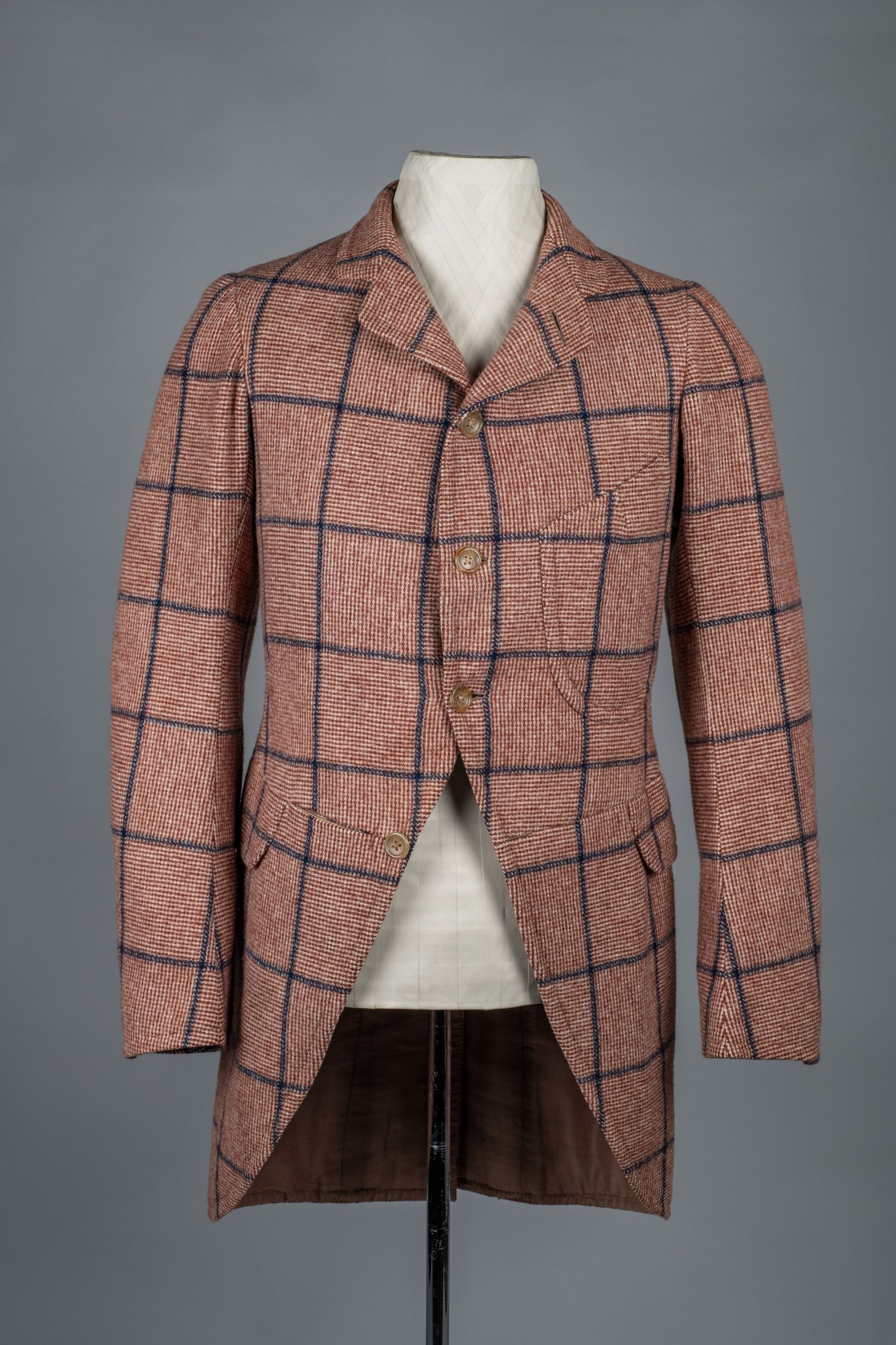 Schick mit Reißwolle. Herren-Cutaway, um 1880