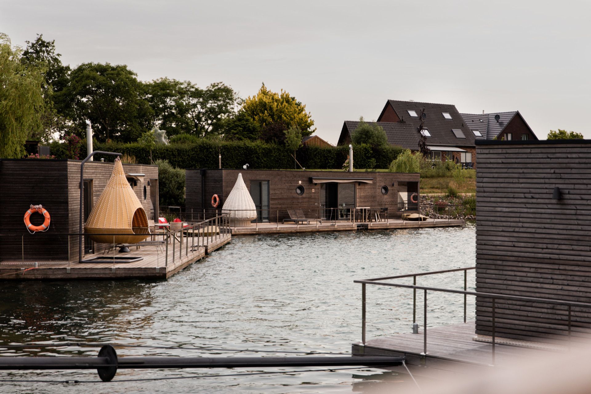 Hausboote auf dem Diersfordter Waldsee