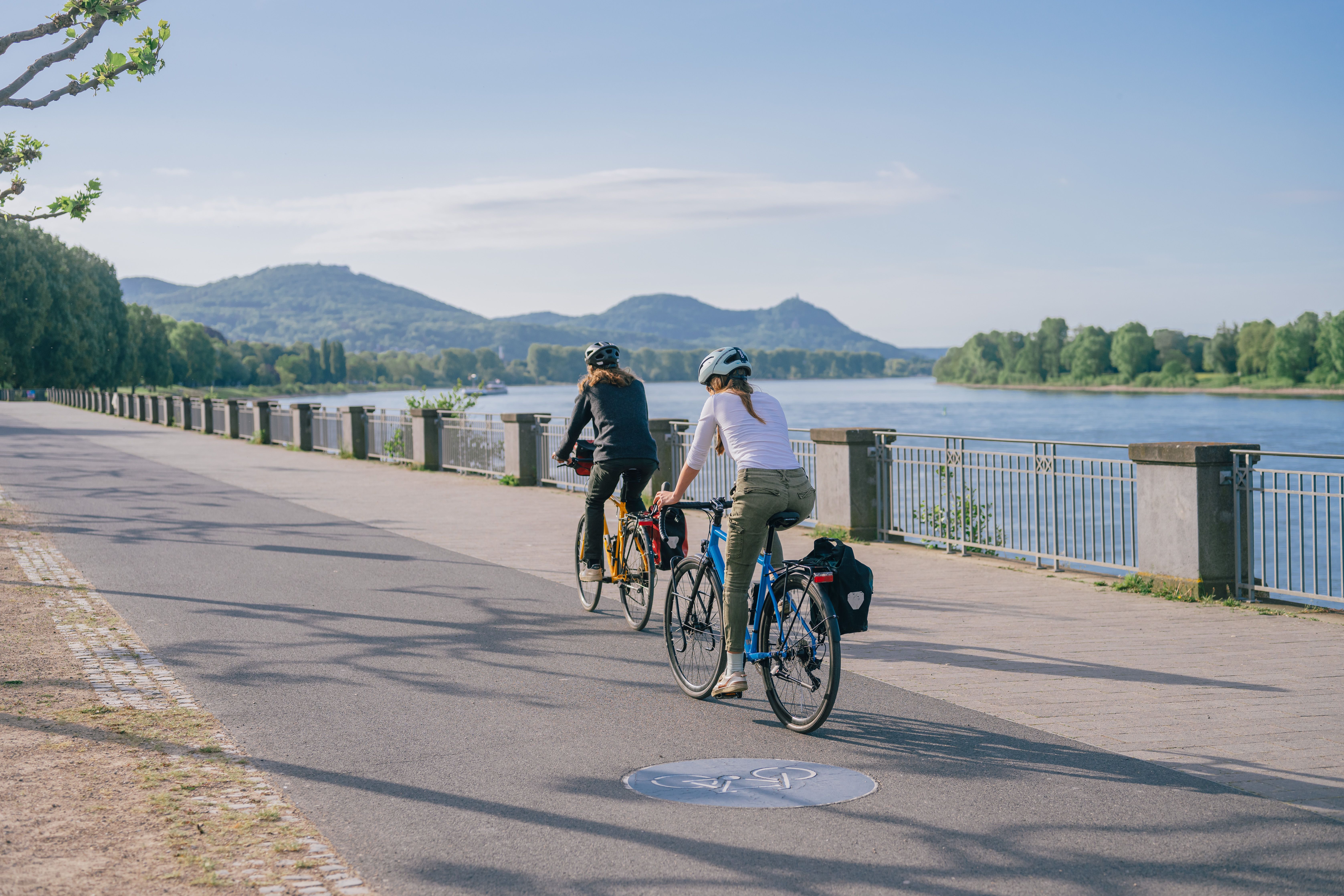 Radfahrer am Bonner Bogen