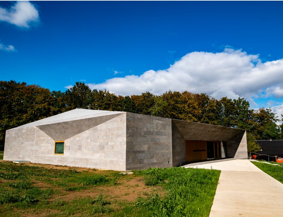 Das 2018 neu eröffnete Museum Peter August Böckstiegel, ein Entwurf von H.S.D. Architekten aus Lemgo.