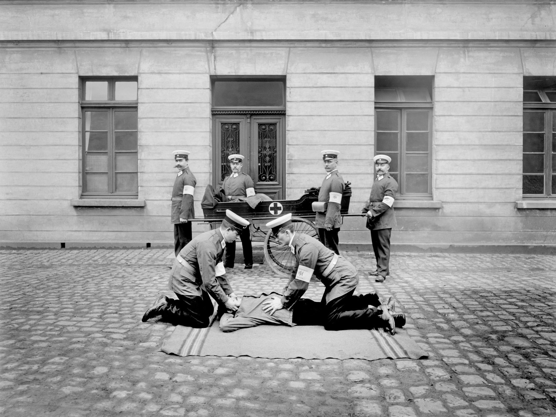 Sanitätskolonne der GHH, um 1910