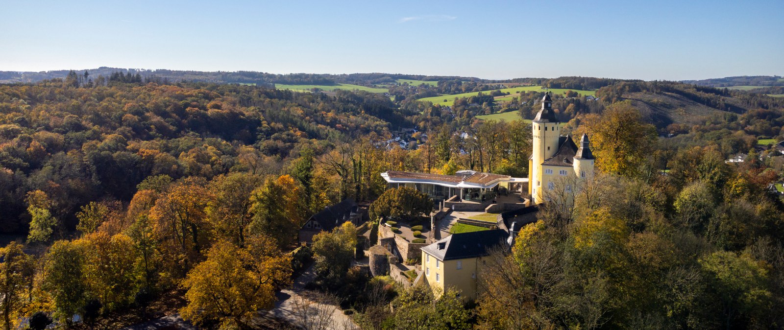 Luftaufnahme Schloss Homburg, © Joachim Gies